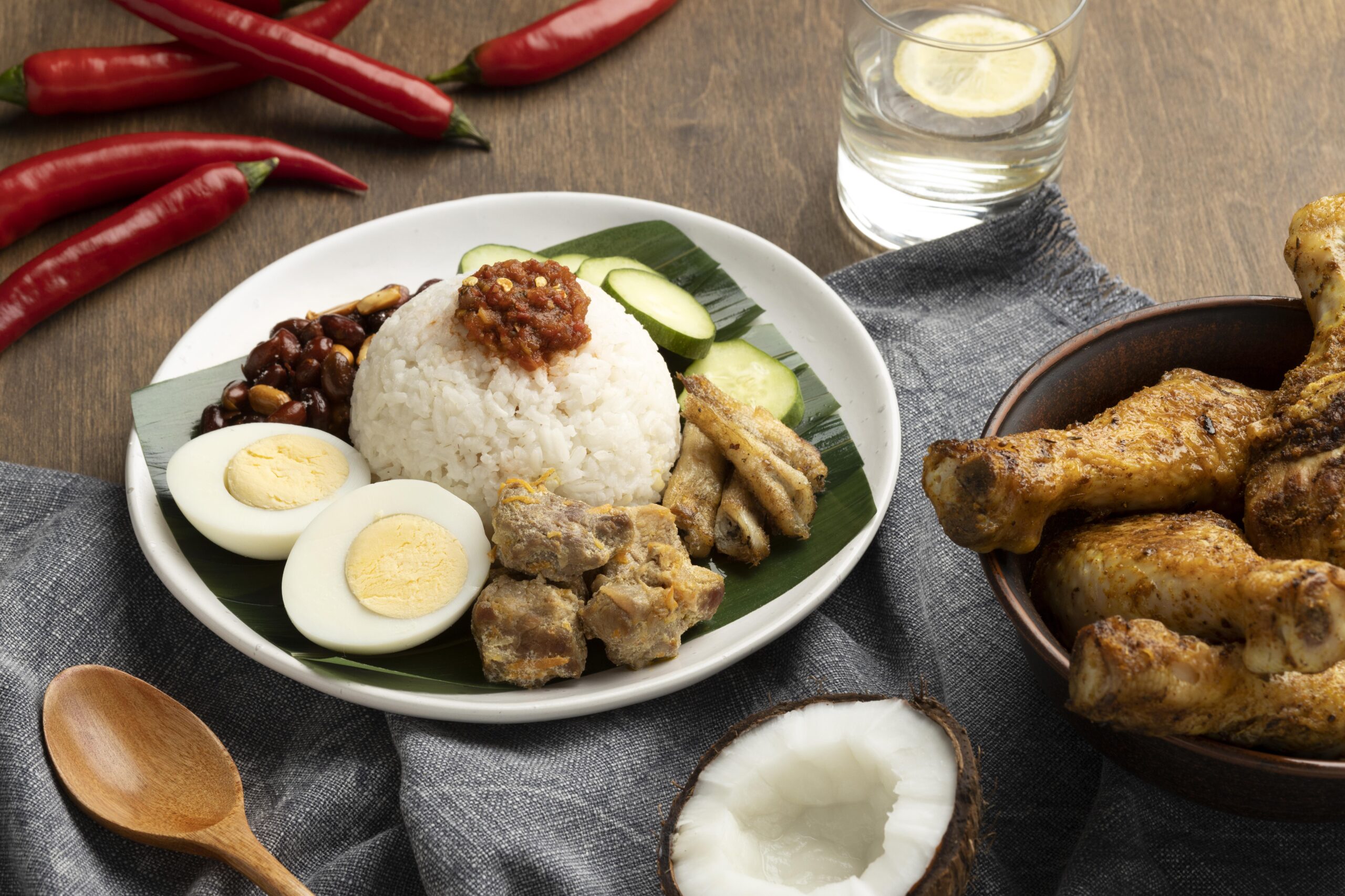 traditional-nasi-lemak-meal-composition